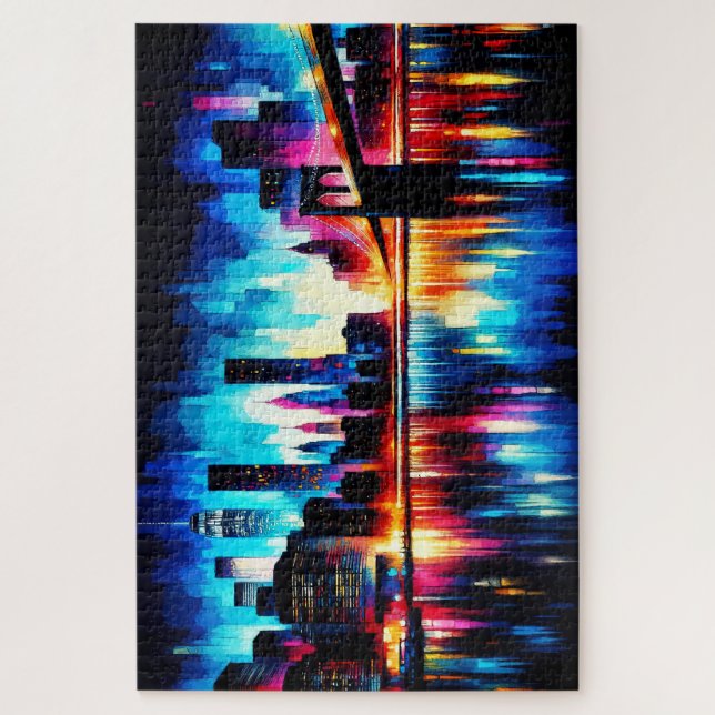 New York City Abstrakt 1103 Puzzle (Vertikal)