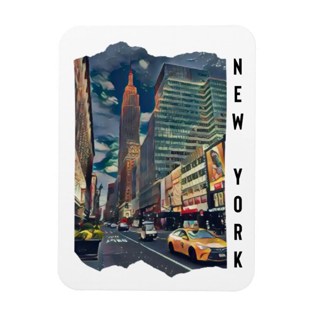 New York City Aesthetic Foto Art Magnet (Vertikal)