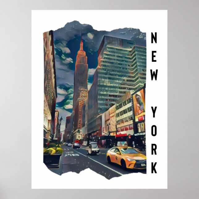 New York City Aesthetic Foto Art Poster (Vorne)