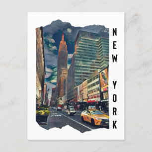 New York City Aesthetic Foto Art Postkarte