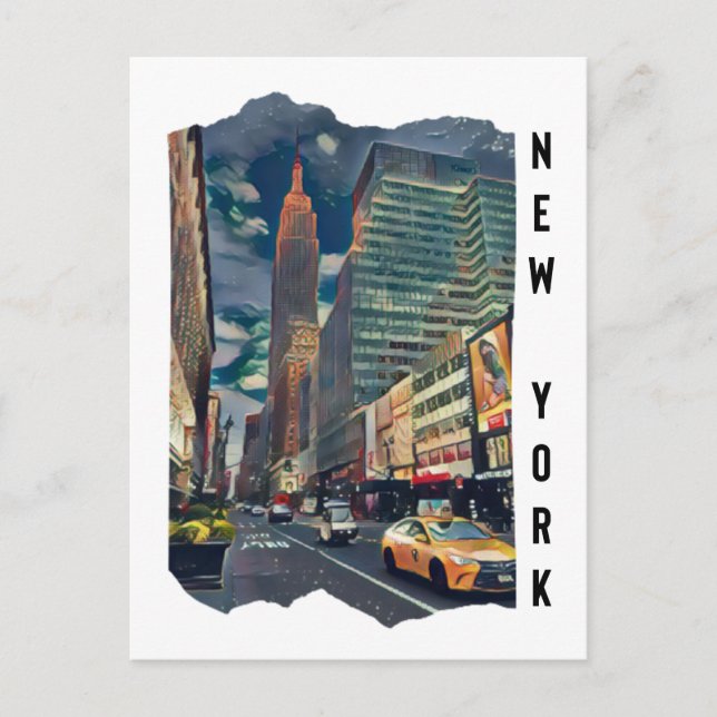 New York City Aesthetic Foto Art Postkarte (Vorderseite)