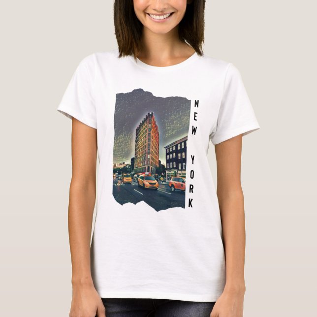 New York City Aesthetic Foto Art T-Shirt (Vorderseite)