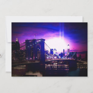 New York City am Abend Einladung