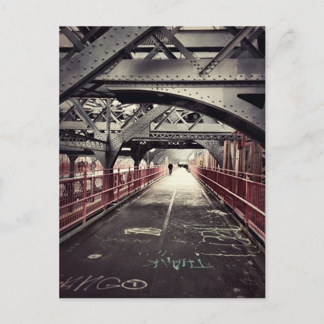 New York City Architecture - Williamsburg Bridge Postkarte (Vorderseite)