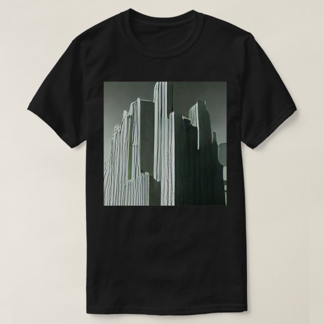 New York City art Deko dystopian 13 T-Shirt (Design vorne)