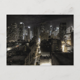 New York City at Night Postkarte