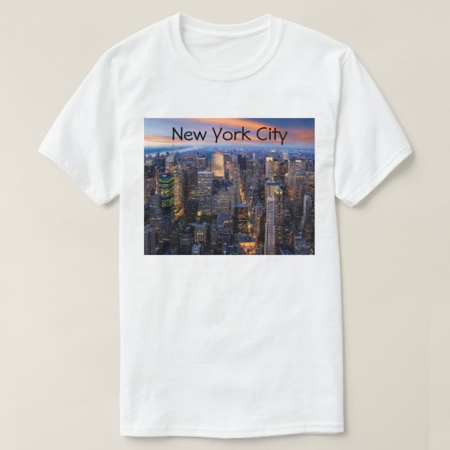 New York City at Night, T-Shirt (Design vorne)