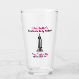 New York City Bachelor Party Girls Trip Beer Pint Glas