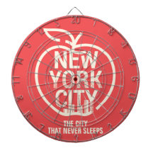 New York City Big Apple Modern Red Fun