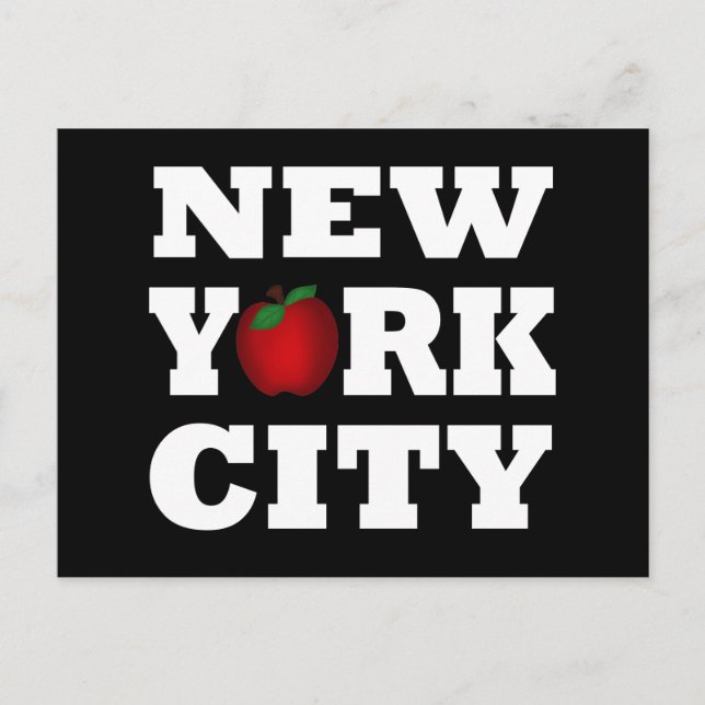 New York City (Big Apple) Postkarte (Vorderseite)