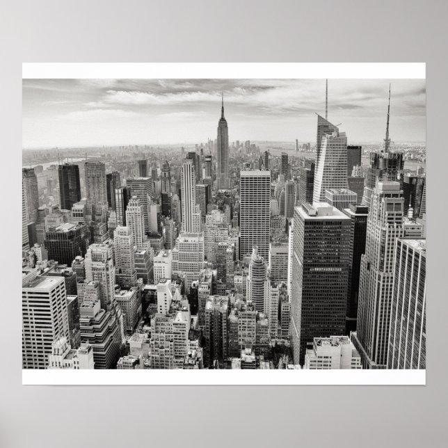 New York City Black & White Poster (Vorne)