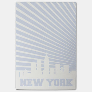 New York City Blau Post-it Klebezettel