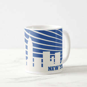 New York City Blau Tasse