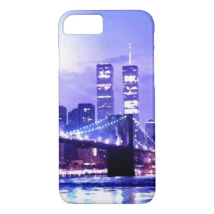 New York City & Blue Night iPhone 7 Fall Case-Mate iPhone Hülle