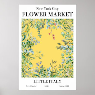 New York City Blume Market Little Italy Poster