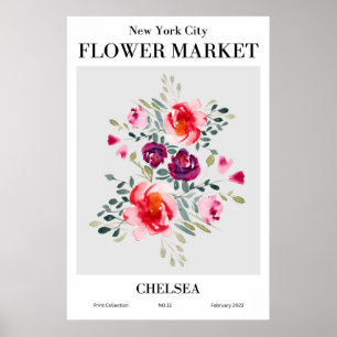 New York City Blumen Market Chelsea Poster