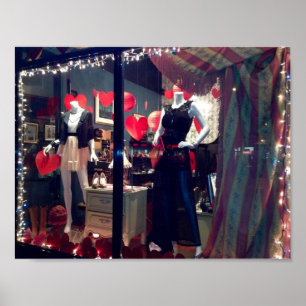 New York City Boutique Window Valentine's Day NYC Poster