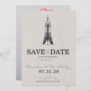 New York City Brides Save the Date