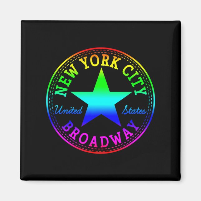 New York City Broadway Theater Nyc United States U Magnet (Vorne)