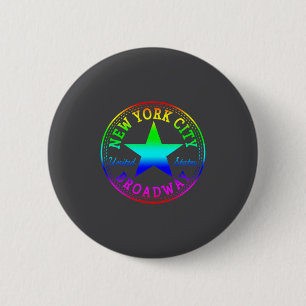 New York City Broadway Theater Nyc Vereinigte Staa Button