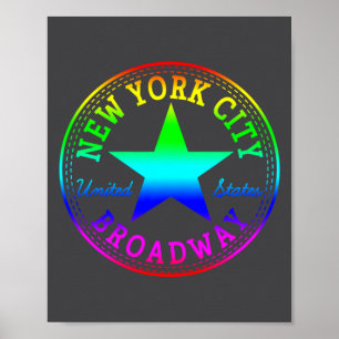 New York City Broadway Theater Nyc Vereinigte Staa Poster