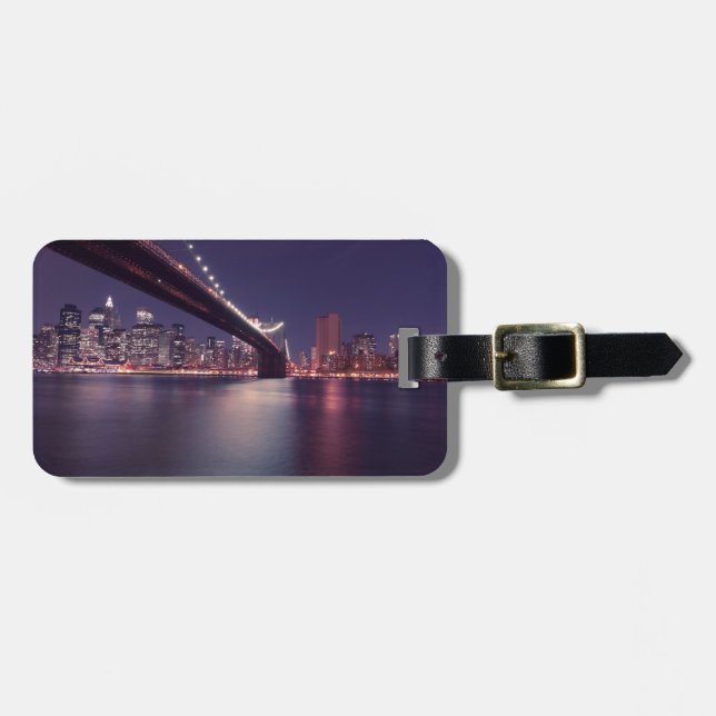 New York City Brooklyn Bridge Gepäckanhänger (Vorderseite horizontal)