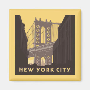 New York City   Brooklyn Bridge Magnet