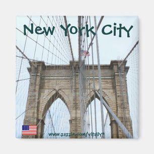 New York City Brooklyn Bridge Magnet Design