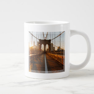 New York City Brooklyn Bridge Sunrise Jumbo-Tasse