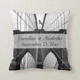 New York City Brooklyn Bridge Wedding Kissen