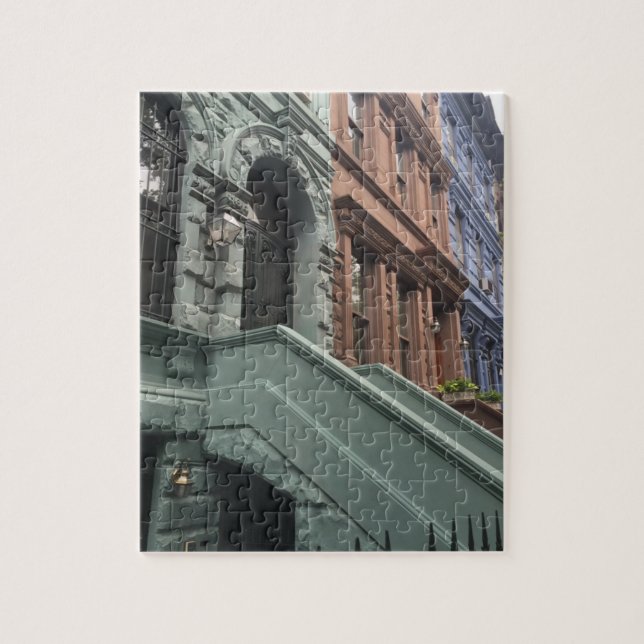 New York City Brownstones Upper West Side NYC Puzzle (Vertikal)