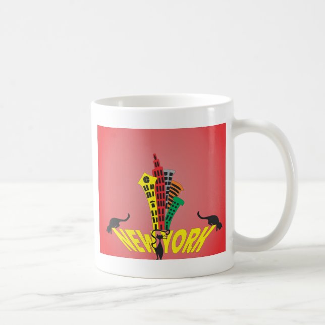 New York City Cat Kaffeetasse (Rechts)