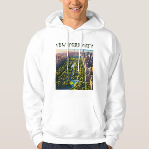 New York City Central Park Concept Art Hoodie