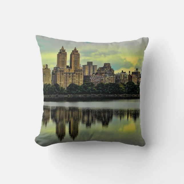 New York City Central Park Skyline Kissen (Vorderseite)