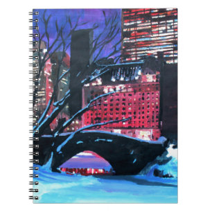 New York City - Central Park-Winter Notizblock