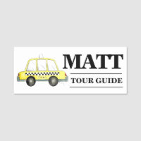 New York City Checkered Yellow Taxi Cab NYC
