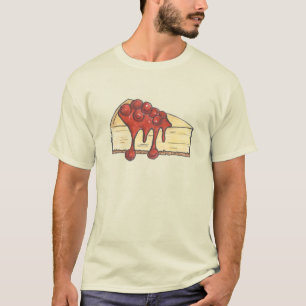 New York City Cherry Cheesecake Käse Cake Slice T-Shirt