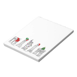 New York City Christmas NYC Holiday Sehenswürdigke Notizblock