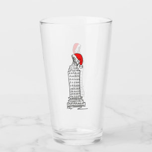 New York City Christmas Skycraper NYC Santa Claus Glas
