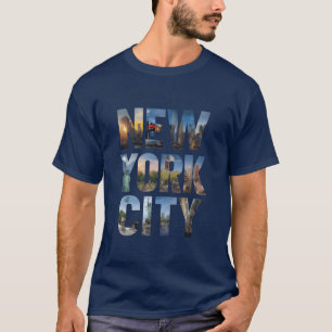 NEW YORK CITY Collage Retro T-Shirt