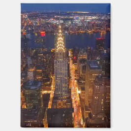 New York City - Crysler Building at night Magnet