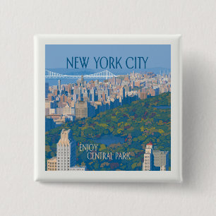 New York City Der Central Park Button