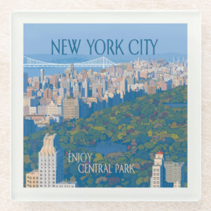 New York City Der Central Park Glasuntersetzer