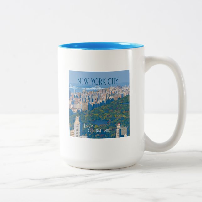 New York City | Der Central Park Zweifarbige Tasse (Rechts)