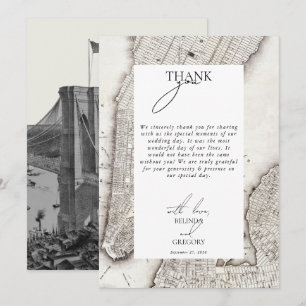 New York City Destination NYC Wedding Dankeskarte