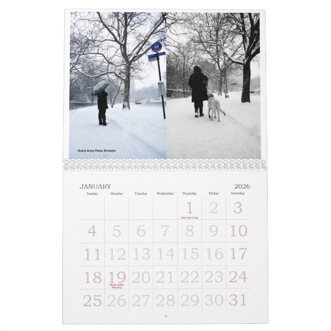 New York City durch Donny Tsang Kalender (Jan 2026)