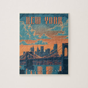 New York City - Eine Vintage Freude Puzzle