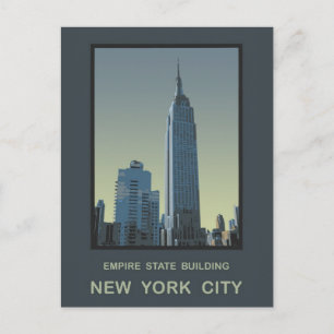 New York City Empire State Gebäude Postkarte