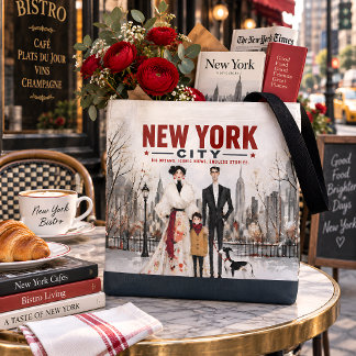 New York City Familienmode-Reiseplakat Urban