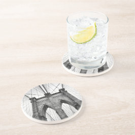 New York City Famous Brooklyn Bridge Getränkeuntersetzer